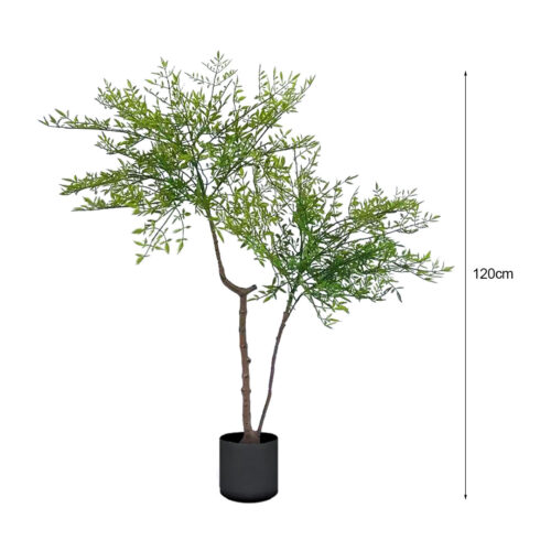 2x 120cm Nandina Heavenly Bamboo Tree Artificial Plant Home Accent Decor - Image 6