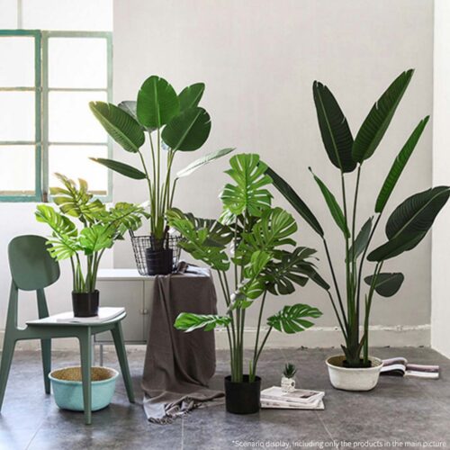 2x 160cm Artificial Green Indoor Traveler Banana Fake Decoration Tree Flower Pot Plant - Image 8