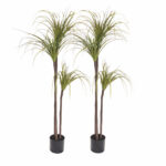 2x 145cm Artificial Dracaena Plant Fake Potted Simulation Tree Fake Plant Decor