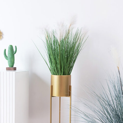 2x 110cm Artificial Indoor Potted Reed Bulrush Grass Tree Fake Plant Simulation Decorative - Image 8