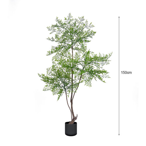 2x 150cm Nandina Heavenly Bamboo Tree Artificial Plant Home Accent Decor - Image 6