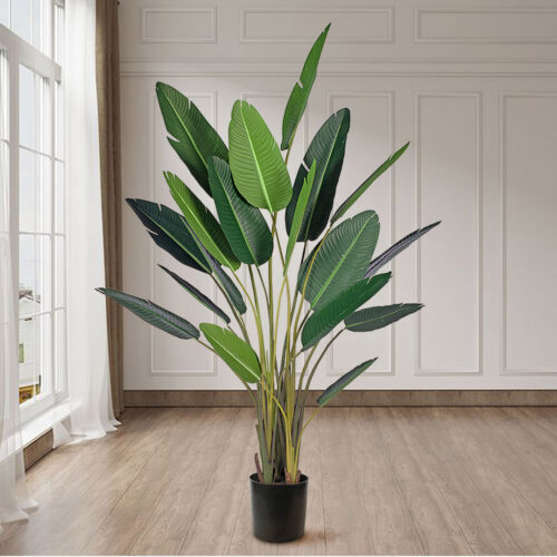 245cm Artificial Giant Green Birds of Paradise Tree Fake Tropical Indoor Plant Decor - Image 3