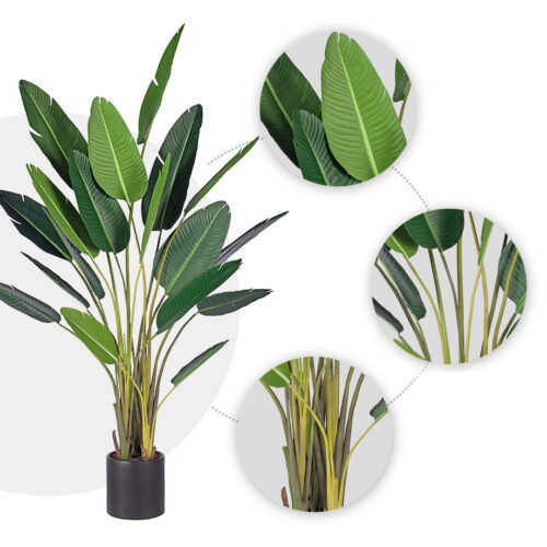 245cm Artificial Giant Green Birds of Paradise Tree Fake Tropical Indoor Plant Decor - Image 4