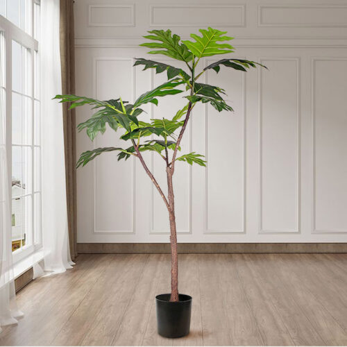 2x 150cm Artificial Natural Green Split-Leaf Philodendron Tree Fake Tropical Indoor Plant Decor - Image 3