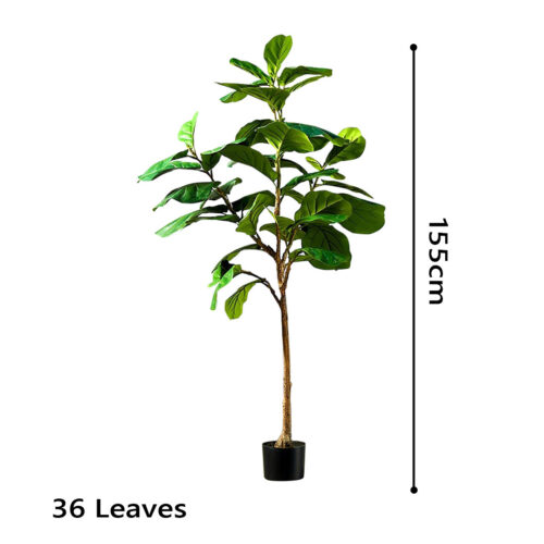 2x 155cm Green Artificial Indoor Qin Yerong Tree Fake Plant Simulation Decorative - Image 2