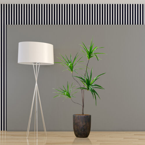 2x 180cm Realistic Artificial Dracaena Rubberised Silk Cloth Iron Wire Decor - Image 3
