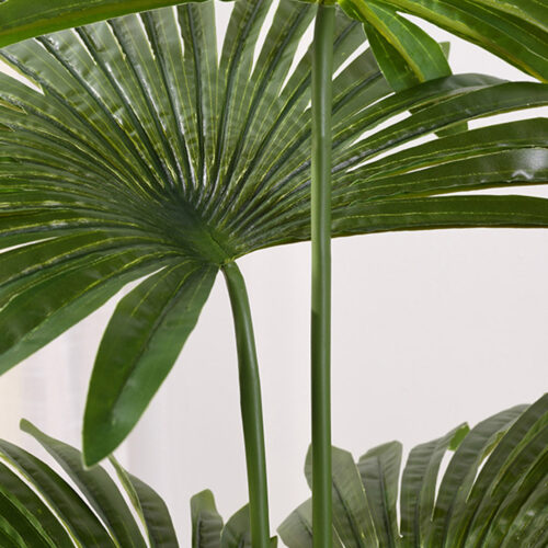 2x 180cm Artificial Natural Green Fan Palm Tree Fake Tropical Indoor Plant Decor - Image 5