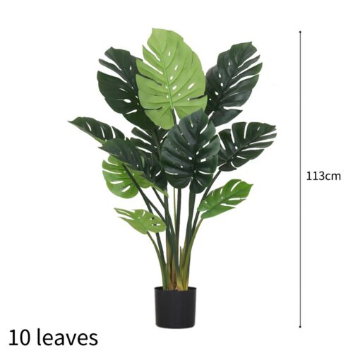 4x 113cm Artificial Indoor Potted Turtle Back Fake Decoration Tree Flower Pot Plant - Image 2