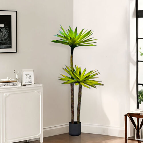 2x 150cm Yucca Tree Giant Palm Lily Living Room Artificial Plant Home Accent Decor - Image 4