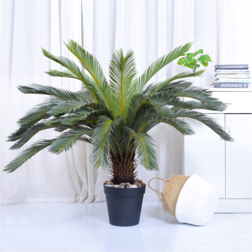 155cm Artificial Indoor Cycas Revoluta Cycad Sago Palm Fake Decoration Tree Pot Plant - Image 8