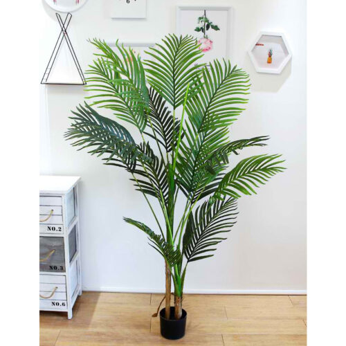4x 145cm Green Artificial Indoor Swallowtail Sunflower Tree Fake Plant Simulation Decorative - Image 3