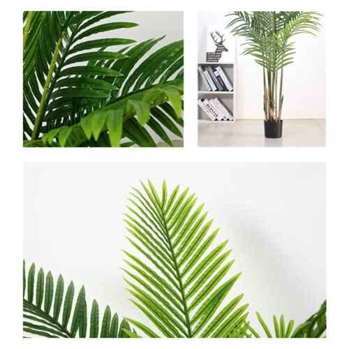 4x 145cm Green Artificial Indoor Swallowtail Sunflower Tree Fake Plant Simulation Decorative - Image 4