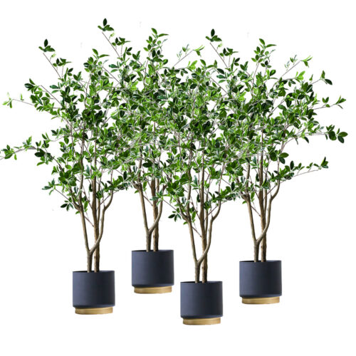 4x 120cm Green Artificial Indoor Watercress Tree Fake Plant Simulation Decorative