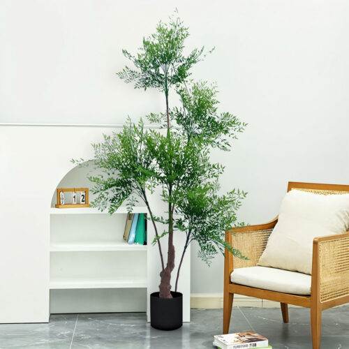 2x 180cm Nandina Heavenly Bamboo Tree Artificial Plant Home Accent Decor - Image 3