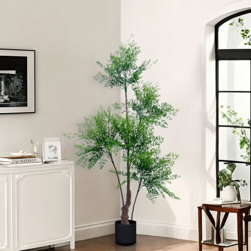 2x 180cm Nandina Heavenly Bamboo Tree Artificial Plant Home Accent Decor - Image 5