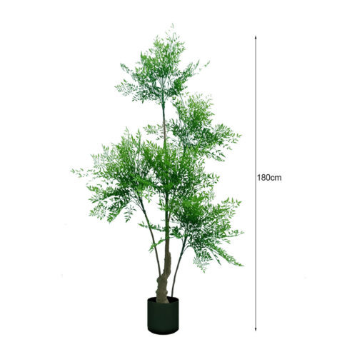 2x 180cm Nandina Heavenly Bamboo Tree Artificial Plant Home Accent Decor - Image 6