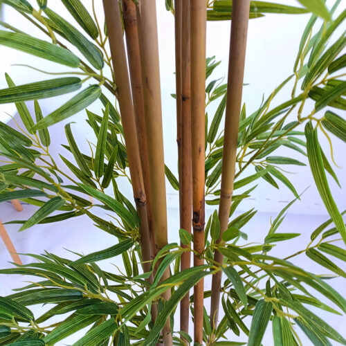 2x 240cm Lucky Bamboo Tree Bambusa Vulgaris Artificial Plant 7 Branches Home Accent Decor - Image 7