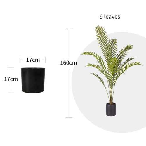 4x 160cm Green Artificial Indoor Rogue Areca Palm Tree Fake Tropical Plant Decor - Image 2