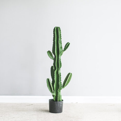 4x 105cm Green Artificial Indoor Cactus Tree Fake Plant Simulation Decorative 6 Heads - Image 4