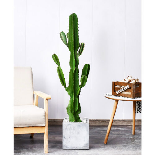 4x 105cm Green Artificial Indoor Cactus Tree Fake Plant Simulation Decorative 6 Heads - Image 5