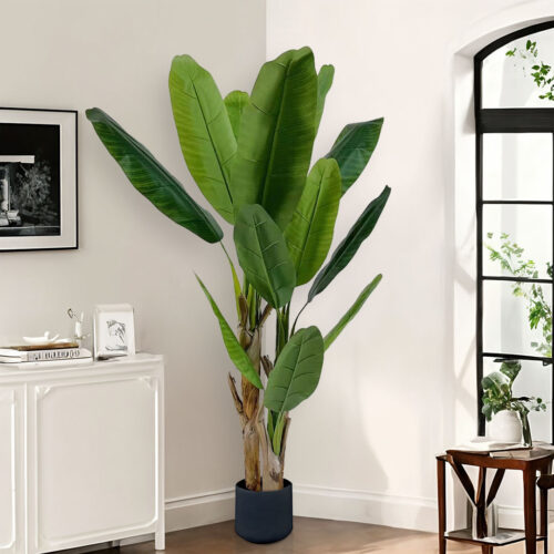 2x 220cm Banna Plant Bird of Paradise Tree Artificial Plant Home Accent Decor - Image 5