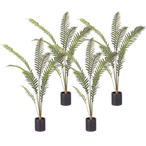 4x 180cm Artificial Green Rogue Hares Foot Fern Tree Fake Tropical Indoor Plant Decor