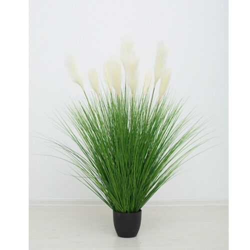 4x 110cm Artificial Indoor Potted Reed Bulrush Grass Tree Fake Plant Simulation Decorative - Image 5