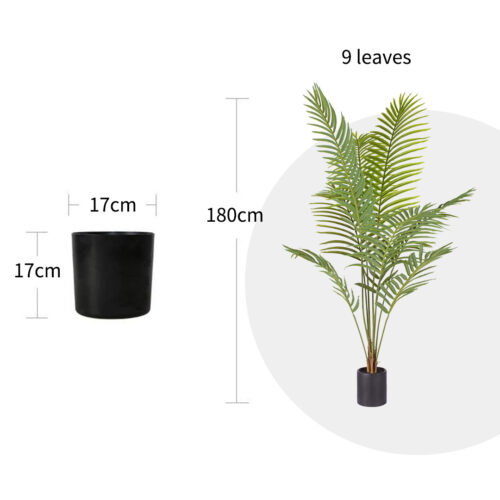 4x 180cm Green Artificial Indoor Rogue Areca Palm Tree Fake Tropical Plant Decor - Image 2