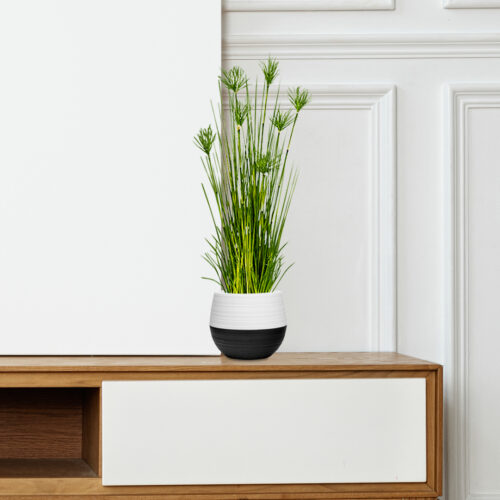 4x 150cm Cyperus Papyrus Plant Tree Artificial Green Grass Home Or Office Indoor Greenery Accent - Image 5