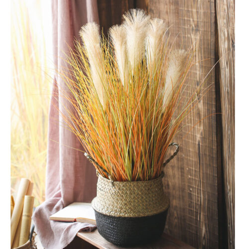 4x 137cm Artificial Indoor Potted Reed Bulrush Grass Tree Fake Plant Simulation Decorative - Image 5