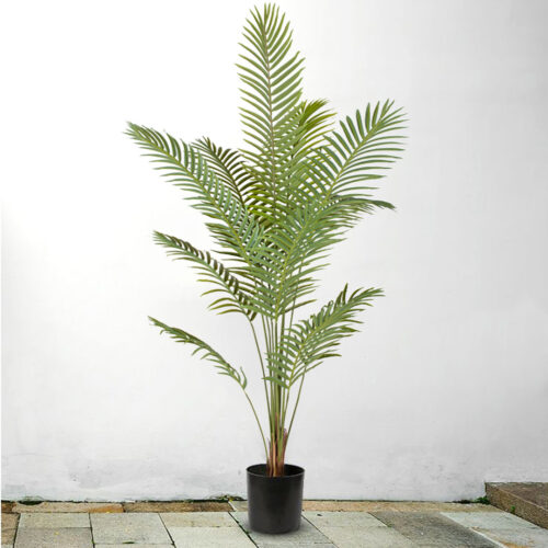 4x 210cm Green Artificial Indoor Rogue Areca Palm Tree Fake Tropical Plant Decor - Image 3