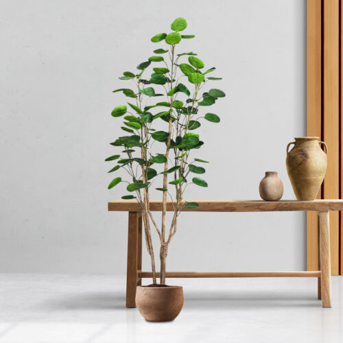 4x 180cm Plastic Potted Polyscias Scutellaria Plant Home Garden Artificial Tree Decor - Image 3