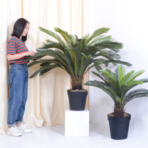 4x 155cm Artificial Indoor Cycas Revoluta Cycad Sago Palm Fake Decoration Tree Pot Plant - Image 6