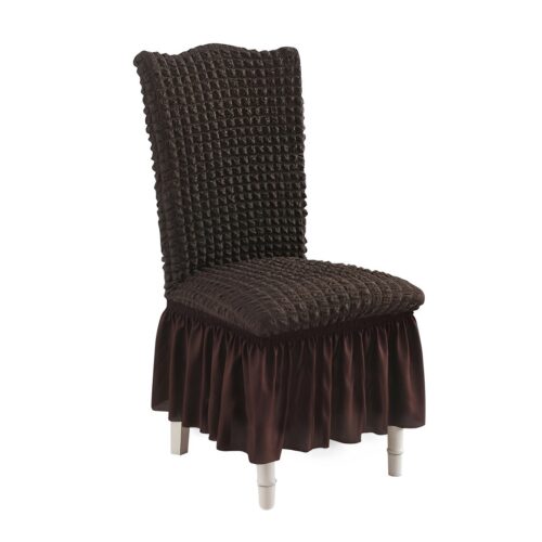 Coffee Chair Cover Seat Protector with Ruffle Skirt Stretch Slipcover Wedding Party Decor