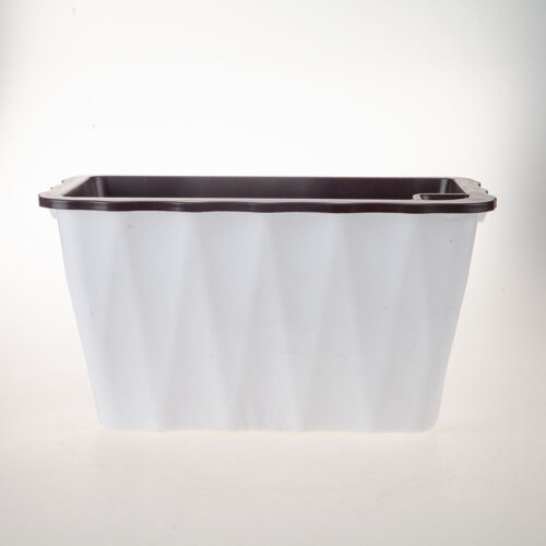 2x 35cm Small White Flowerpot Vegetable Herb Flower Outdoor Plastic Box Garden Decor - Image 10