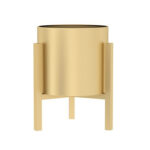 30CM Gold Metal Plant Stand with Flower Pot Holder Corner Shelf Rack Display