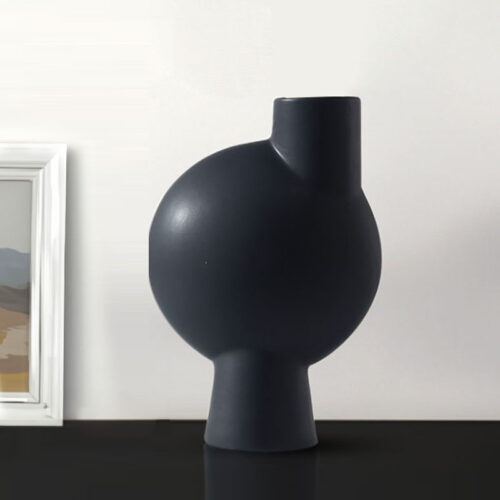 17.8x26.7cm Small Ornament a Modern Abstract Vase Decorative Object Unique Shape with Narrow Neck - Image 6