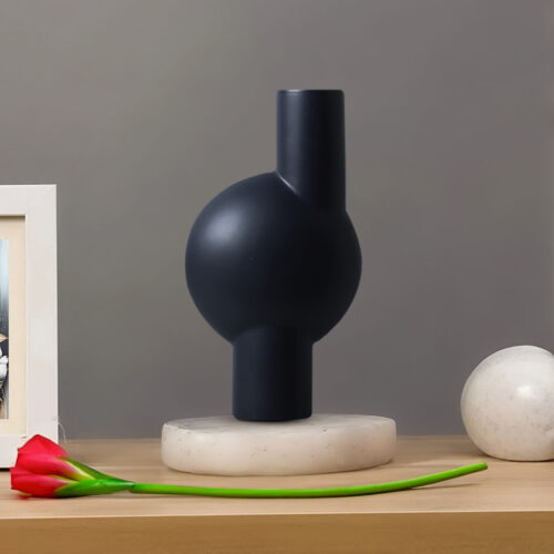17x632cm Medium Ornament a modern abstract vase decorative object unique shape with narrow neck - Image 3