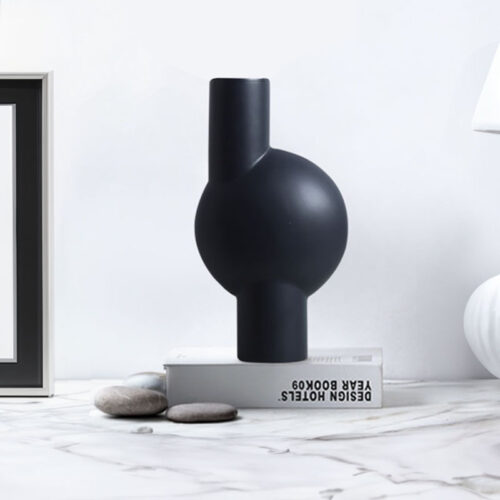 17x632cm Medium Ornament a modern abstract vase decorative object unique shape with narrow neck - Image 4