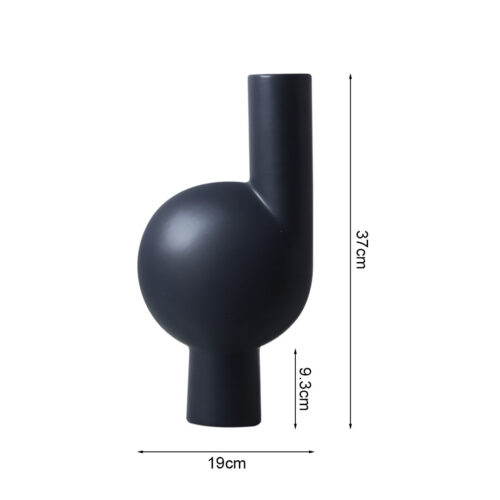 19x37cm Large Ornament a modern abstract vase decorative object unique shape with narrow neck - Image 5