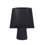 21x25.5cm Small Black Ornament Geometric Decor Ceramic Vase Flower Pots Decorative