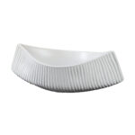37x12.5cm Ornament Boat Shaped Plate Ceramic Food Decoration Serving Tray For Kitchenware