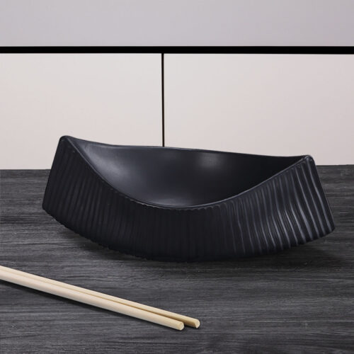 37x12.5cm Ornament boat shaped plate ceramic food decoration Serving Tray For Kitchenware - Image 2