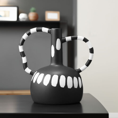 26.5x17cm Ornament Vase with Polka Dot Handicraft Decorations Decor - Image 2