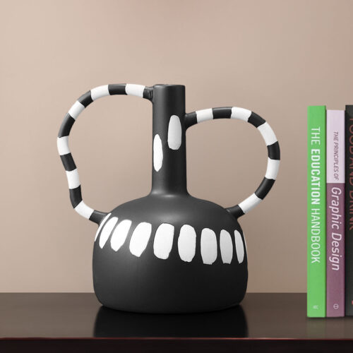 26.5x17cm Ornament Vase with Polka Dot Handicraft Decorations Decor - Image 3