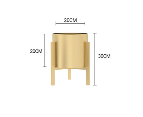 2x 30CM Gold Metal Plant Stand with Flower Pot Holder Corner Shelf Rack Display - Image 2