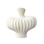 25X24cm Small Matte White Ornament Vases Countertop Porch Crafts Decor