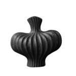 25X24cm Ornament Small Matte Black Vases Countertop Porch Crafts Decor