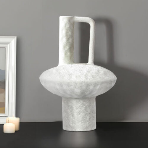 20x30cm Ornament Contemporary White Ceramic Vase Decorative - Image 3