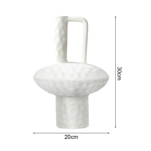 20x30cm Ornament Contemporary White Ceramic Vase Decorative - Image 5